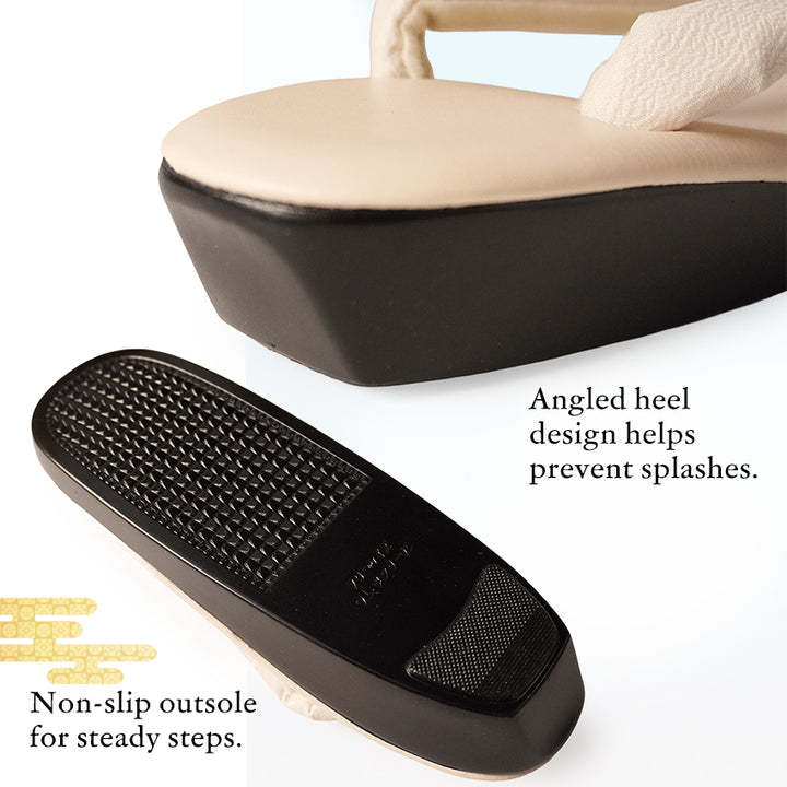 Japanese Embroidered Zori Sandals for Women – Elegant Floral, ivy & Camellia Design, Comfortable Wide Strap, Lightweight Japanese Sandals