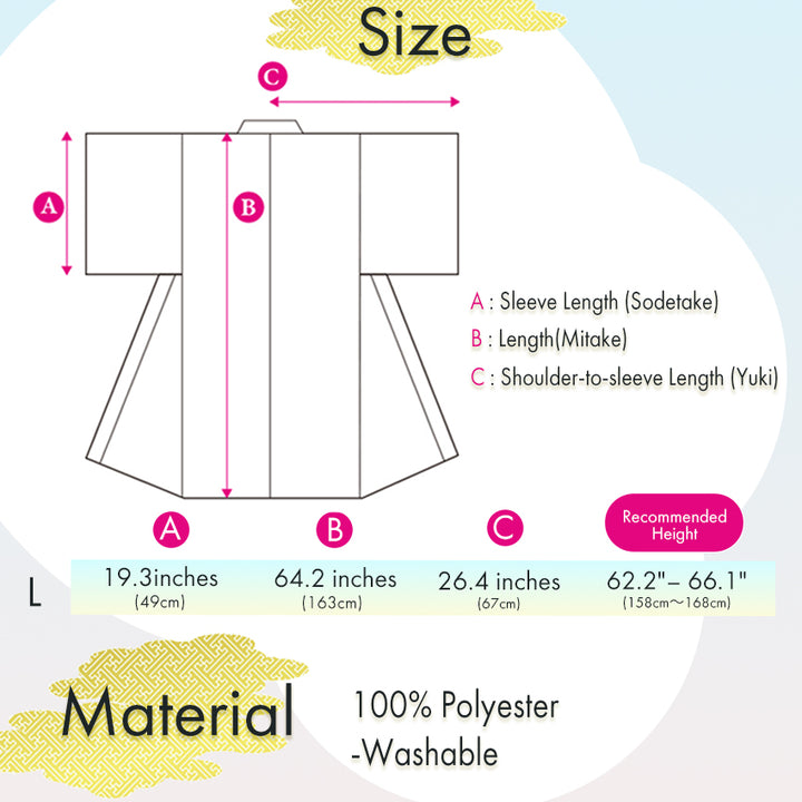 Ready-to-Wear Washable Komon Kimono for Women, Fully Lined Polyester, Deep Navy with Peony & Cherry Blossoms - A Sophisticated Komon Kimono with Timeless Elegance