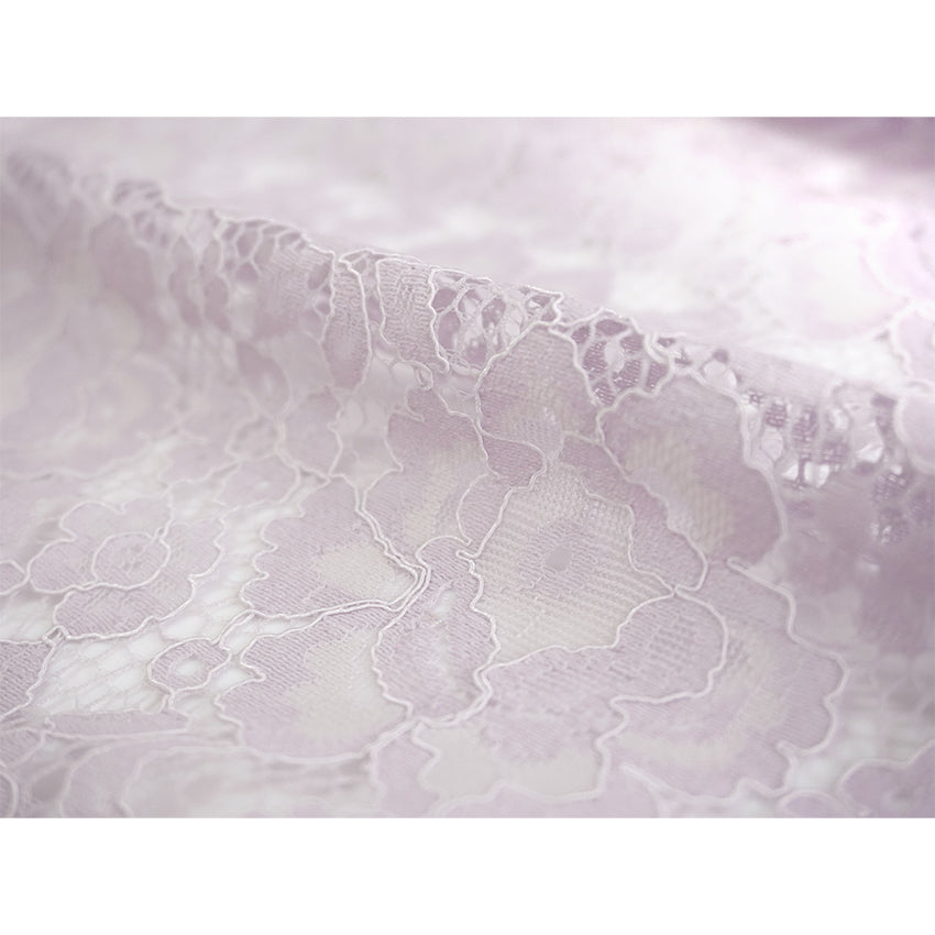 Haori - Lace Kimono Jacket for Women - Lightweight Sheer Ethereal Lavender with Floral Lace Cardigan, The Ultimate Third Piece Layering Cover Up for Spring & Summer