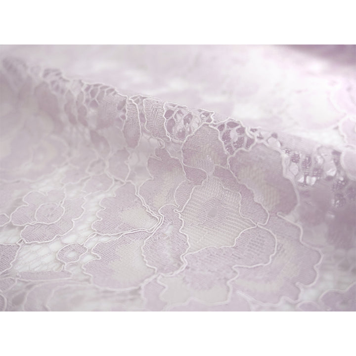 Haori - Lace Kimono Jacket for Women - Lightweight Sheer Ethereal Lavender with Floral Lace Cardigan, The Ultimate Third Piece Layering Cover Up for Spring & Summer