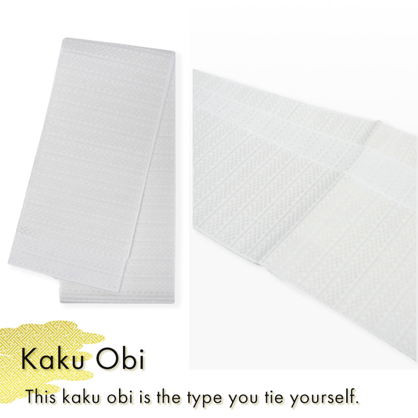 Men's Yukata Cotton Coordinate Set For Beginners : Blue-Gray with Geometric Design Yukata