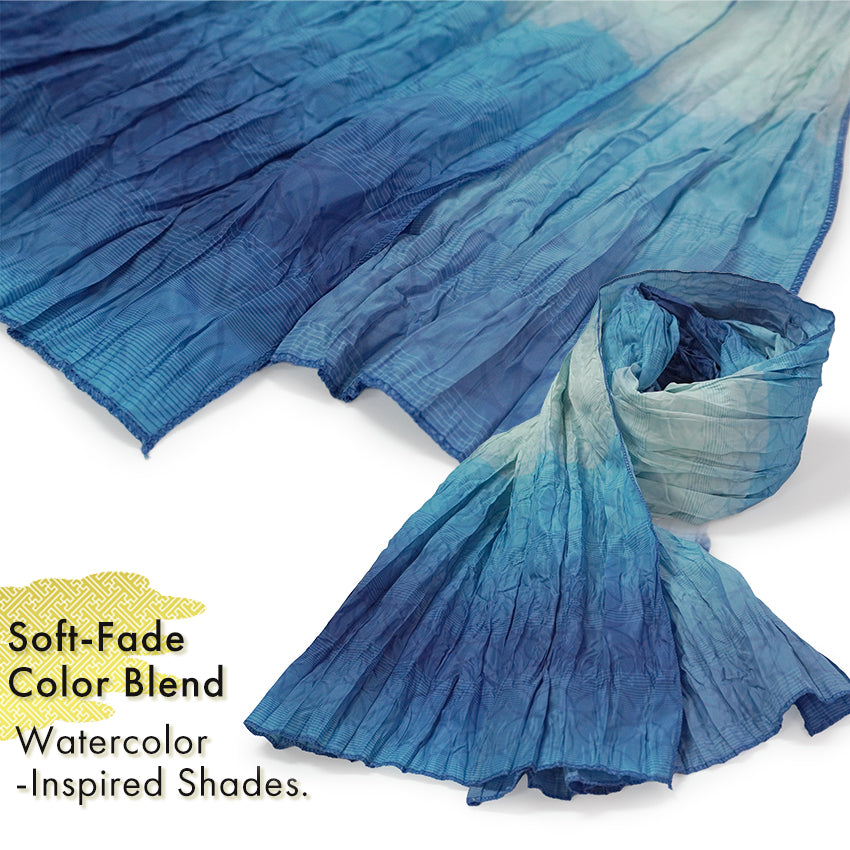 Soft Heko Obi - Lightweight Japanese Kimono Belt for Yukata or Casual Wear Blue