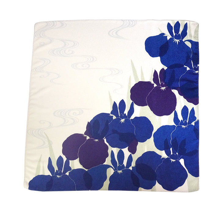 Furoshiki –japanese traditional wrapping cloth, 27.5inch, polyester , Iris Pattern