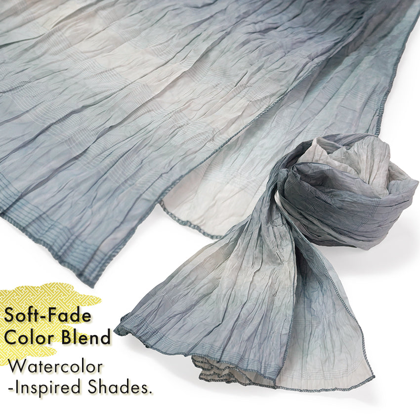 Soft Heko Obi - Lightweight Japanese Kimono Belt for Yukata or Casual Wear Gray