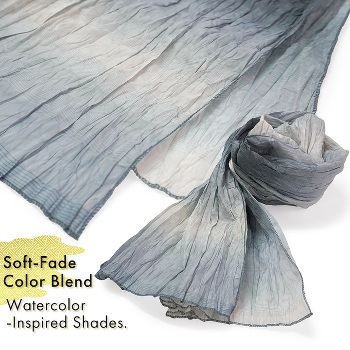 Soft Heko Obi - Lightweight Japanese Kimono Belt for Yukata or Casual Wear Gray