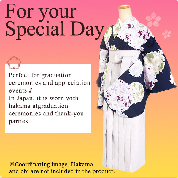 Woman's KIMONO for Hakama