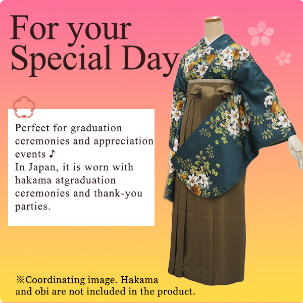 Woman's KIMONO for Hakama