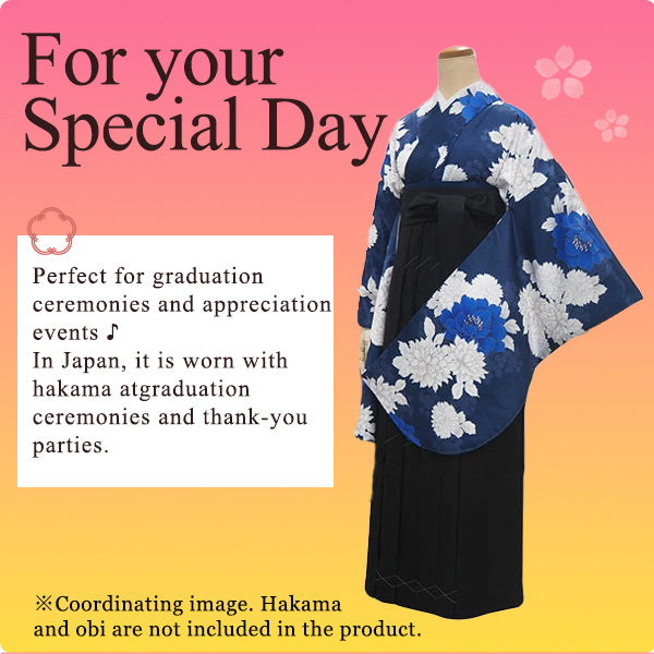 Woman's KIMONO for Hakama