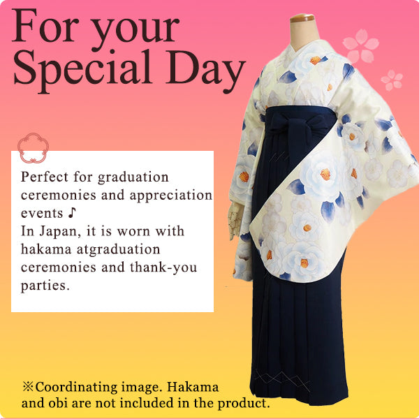 Woman's KIMONO for Hakama