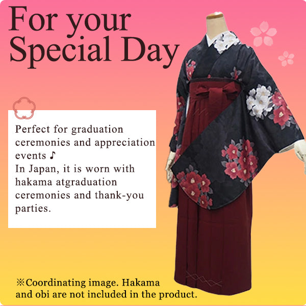 Woman's KIMONO for Hakama