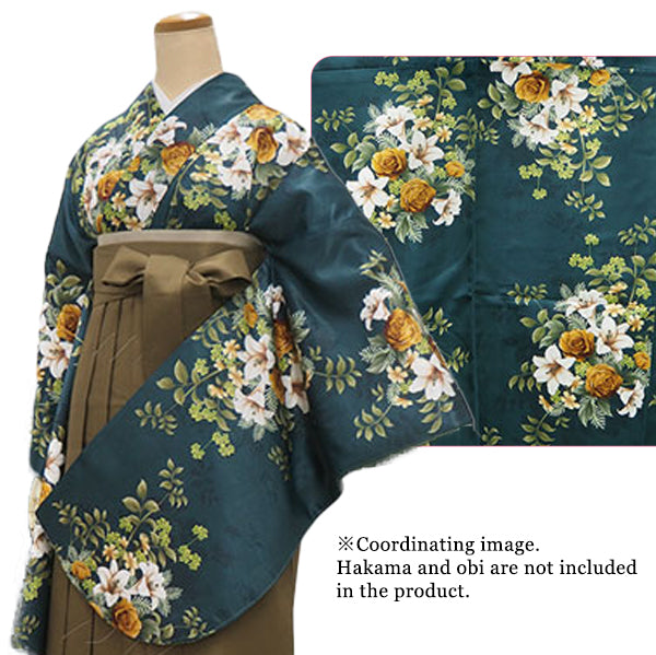 Woman's KIMONO for Hakama