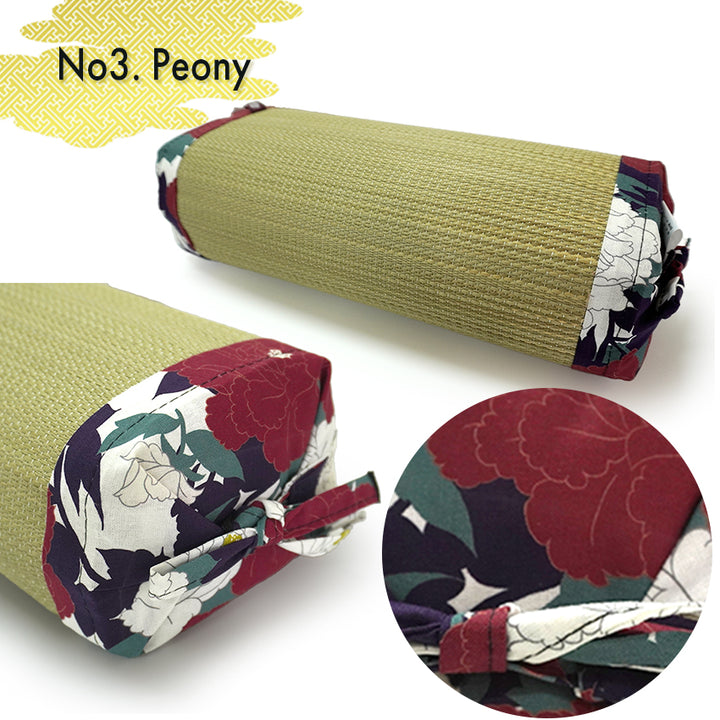 Igusa Pillow, Japanese Tatami Style Bedding, Goldfish, Fireflies,  Peony pattern.