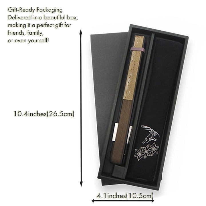 Folding Hand Fan for Men,Surface Cotton ,Bamboo Frame,  Beige base ,  “Chōjū-giga” animal caricatures  design