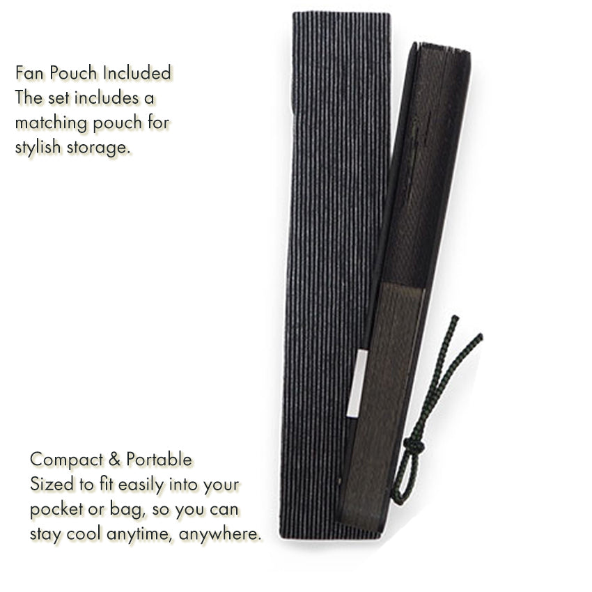 Folding Hand Fan for Men ,Surface Cotton, Bamboo Frame, Black base,  frogs playing with raindrops on lotus