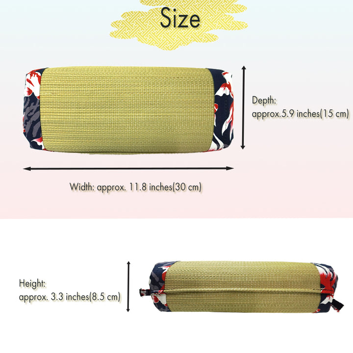 Igusa Pillow, Japanese Tatami Style Bedding, Goldfish, Fireflies,  Peony pattern.