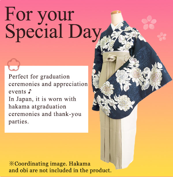 Woman's KIMONO for Hakama