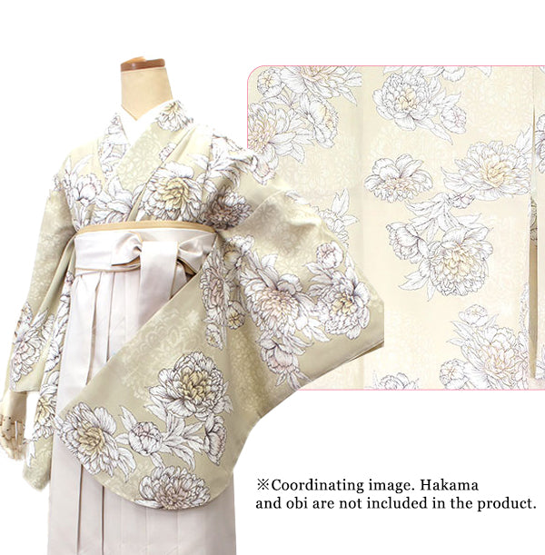 Woman's KIMONO for Hakama