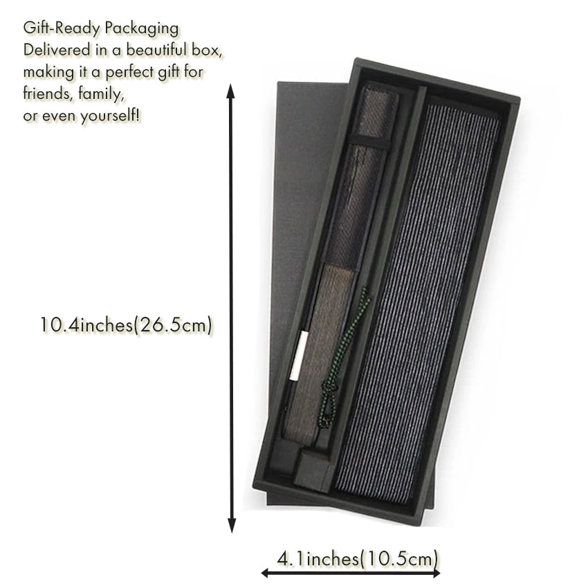 Folding Hand Fan for Men ,Surface Cotton, Bamboo Frame, Black base,  frogs playing with raindrops on lotus