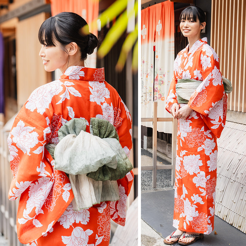 Soft Heko Obi - Lightweight Japanese Kimono Belt for Yukata or Casual Wear Moss Green