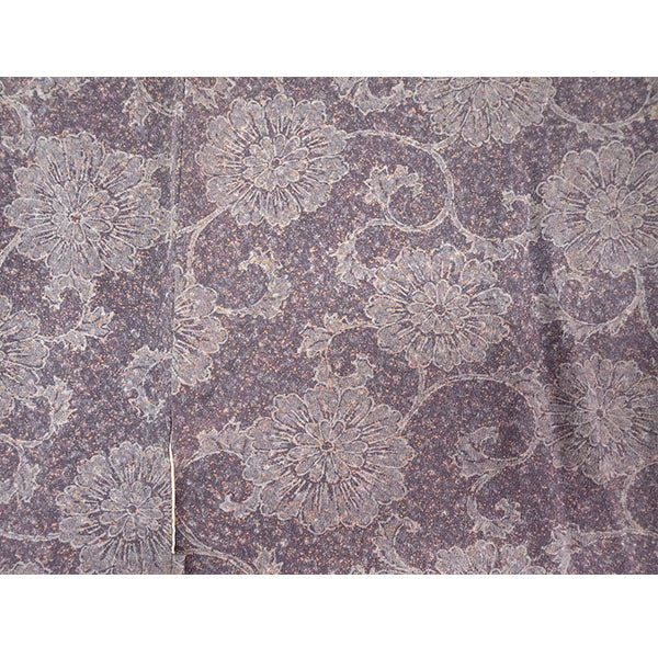 Vintage Haori Kimono Jacket Silk, Dusky Purple base, hrysanthemum