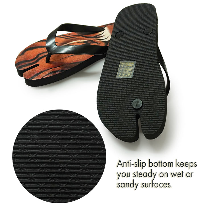 Bold Ukiyo-e Tabi Sandals ,tiger, Dragon, The Great Wave – A Unique Japanese Twist on Summer Style!