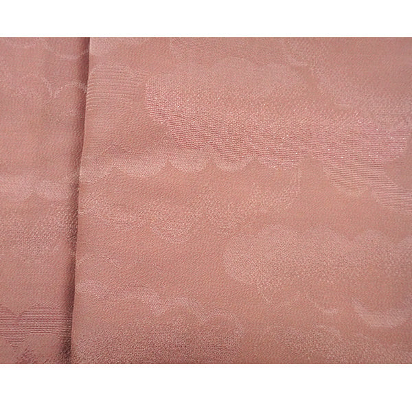 Vintage Haori Kimono Jacket Silk, Reddish-purple base, Cloud Motif (Kumodori)