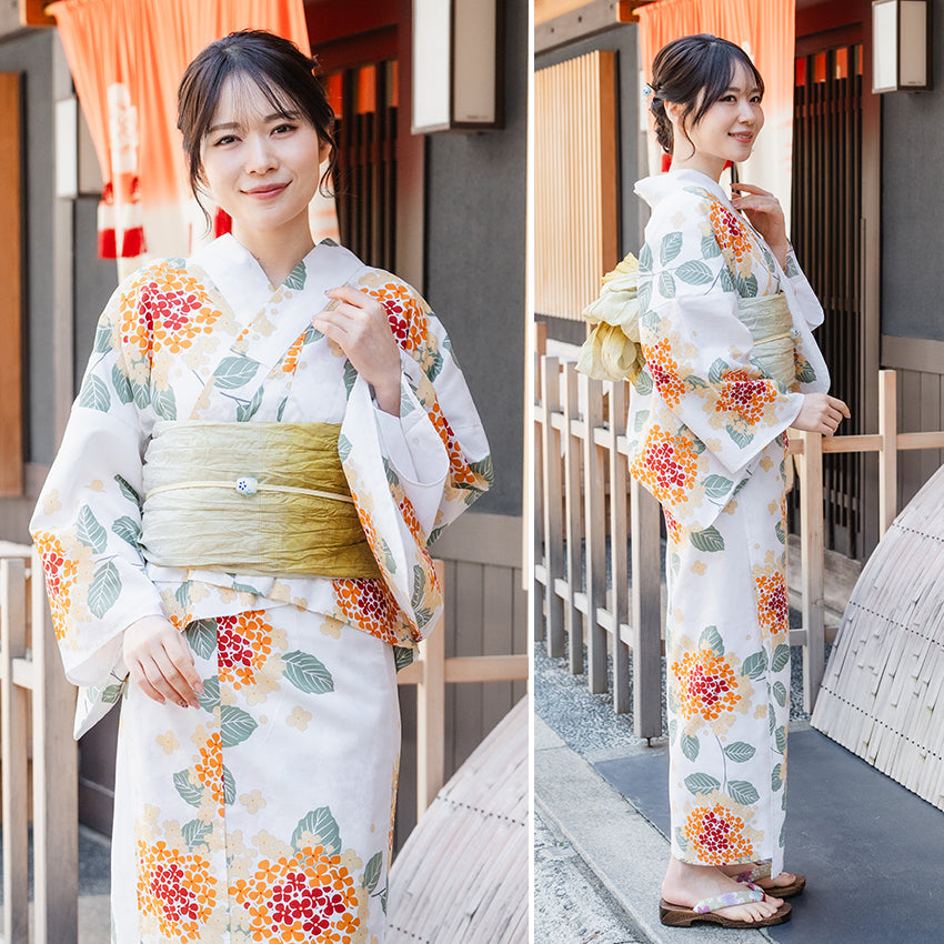 Soft Heko Obi - Lightweight Japanese Kimono Belt for Yukata or Casual Wear Khaki Yellow