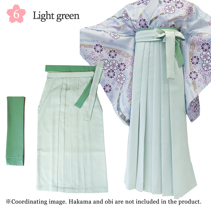 Woman's HAKAMA ＆ shita OBI (2-piece set)【S/M/L/LL】