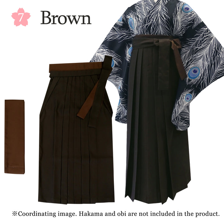 Woman's HAKAMA ＆ shita OBI (2-piece set)【S/M/L/LL】