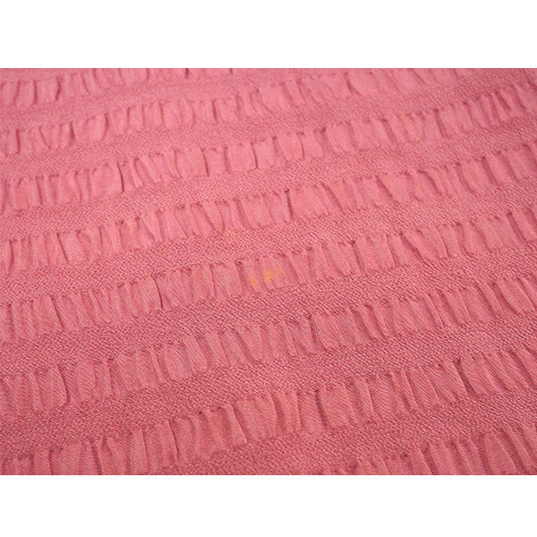 Vintage Haori Kimono Jacket Silk, Dark Pink base, Stripes