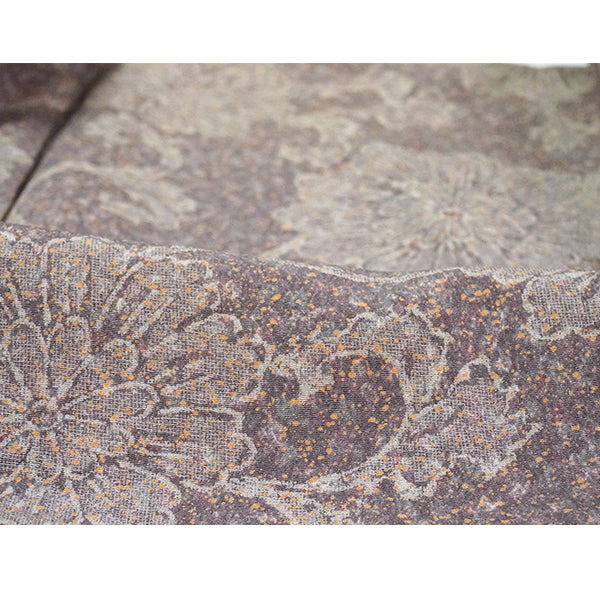 Vintage Haori Kimono Jacket Silk, Dusky Purple base, hrysanthemum