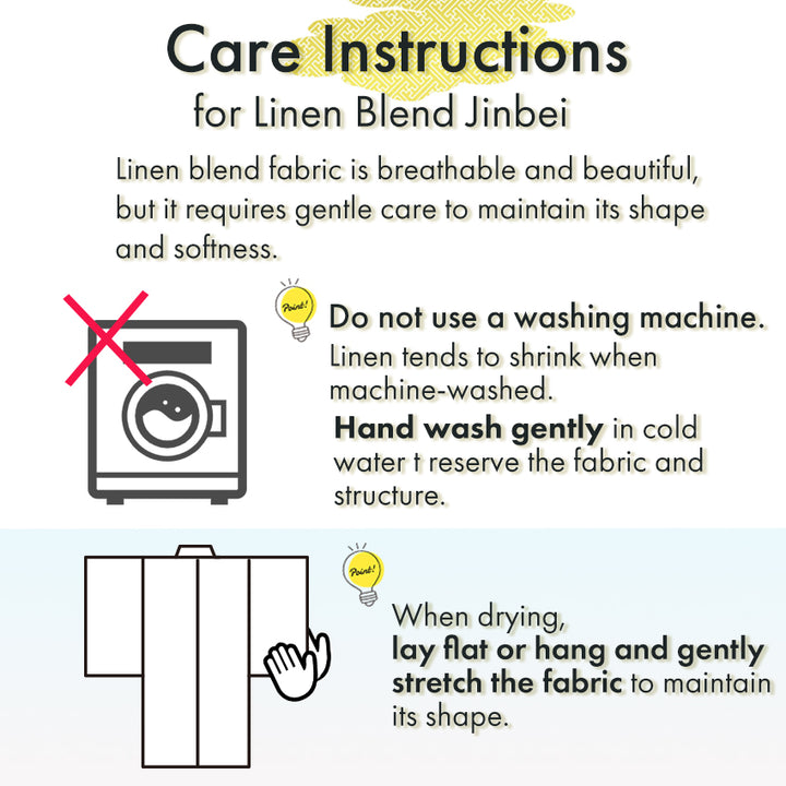 Men’s Cool & Comfortable Jinbei, Black Base with Subtle White & Blue Stripes – Lightweight Cotton ＆Linen Summer Loungewear, Sleepwear