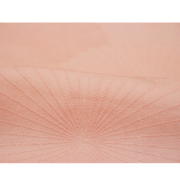 Vintage Haori Kimono Jacket Silk, Pastel Orange base, Chrysanthemums