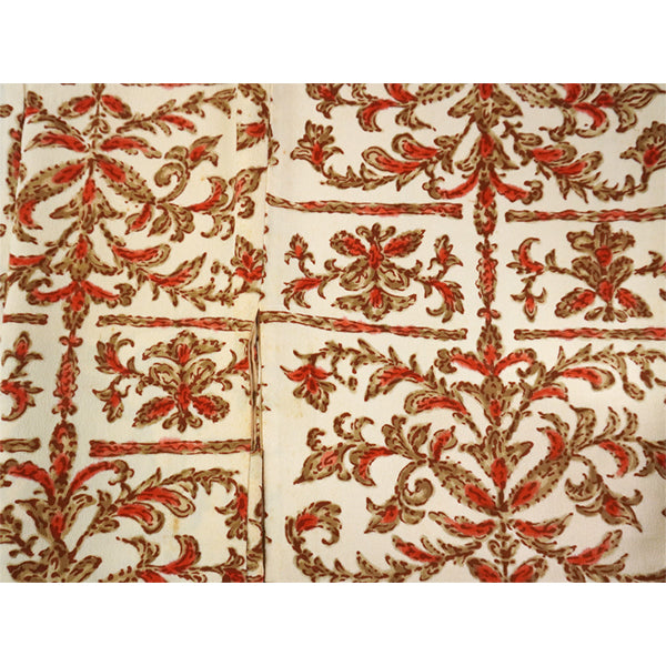 Vintage Haori Kimono Jacket Silk, Ivory base, Botanical Design