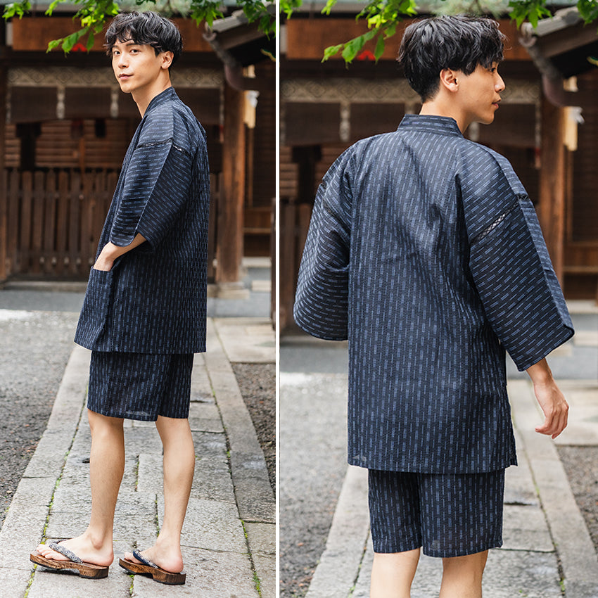 Men's Cool & Comfortable Cotton-Blend Jinbei – A Japanese Summer