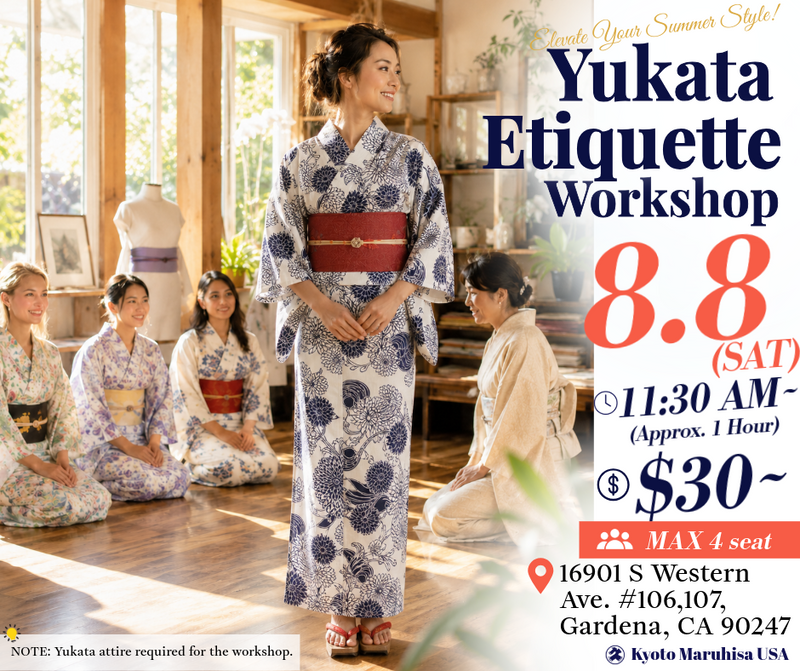 Yukata Etiquette Workshop in Gardena