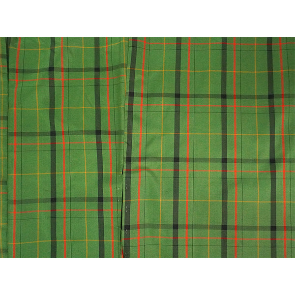 Vintage Haori Kimono Jacket Silk,Green base, Lattice Pattern