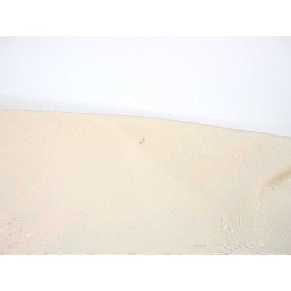 Vintage Haori Kimono Jacket Silk, Ivory Beige base,Chrysanthemums