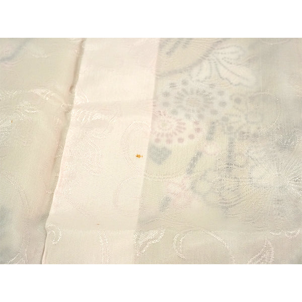 Vintage Haori Kimono Jacket Silk, Beige base, Pine, Bamboo, Plum & Chrysanthemums