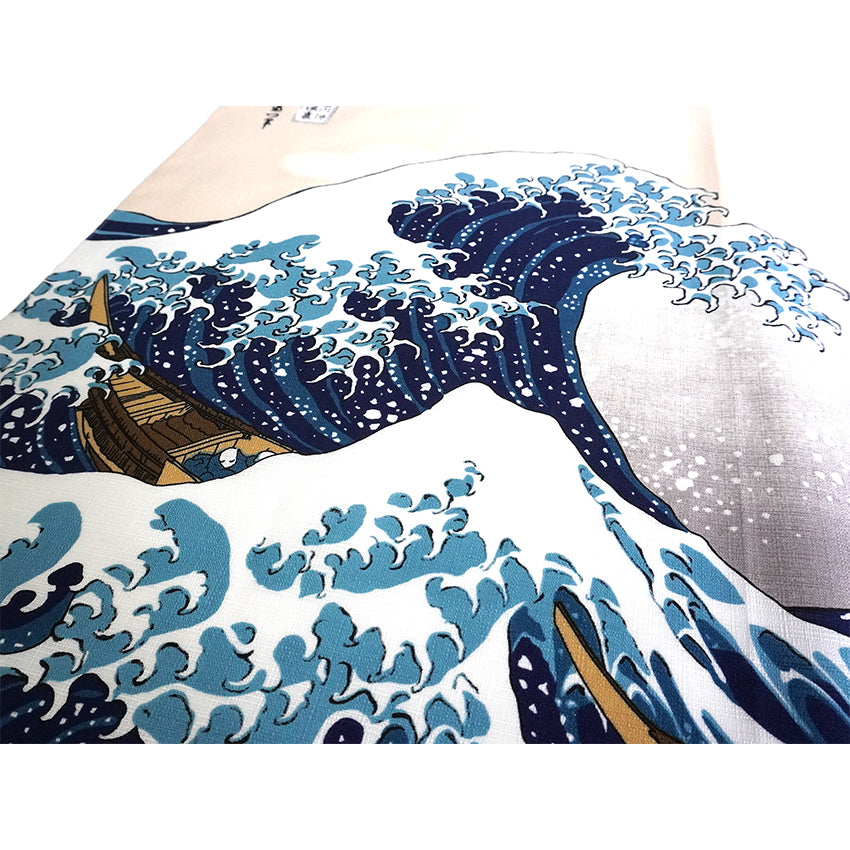 Furoshiki –japanese traditional wrapping cloth, 27.5inch, 41.0inch, cotton , Hokusai’s iconic ukiyo-e