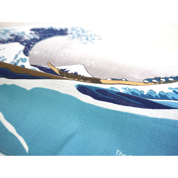 Furoshiki –japanese traditional wrapping cloth, 27.5inch, 41.0inch, cotton , Hokusai’s iconic ukiyo-e