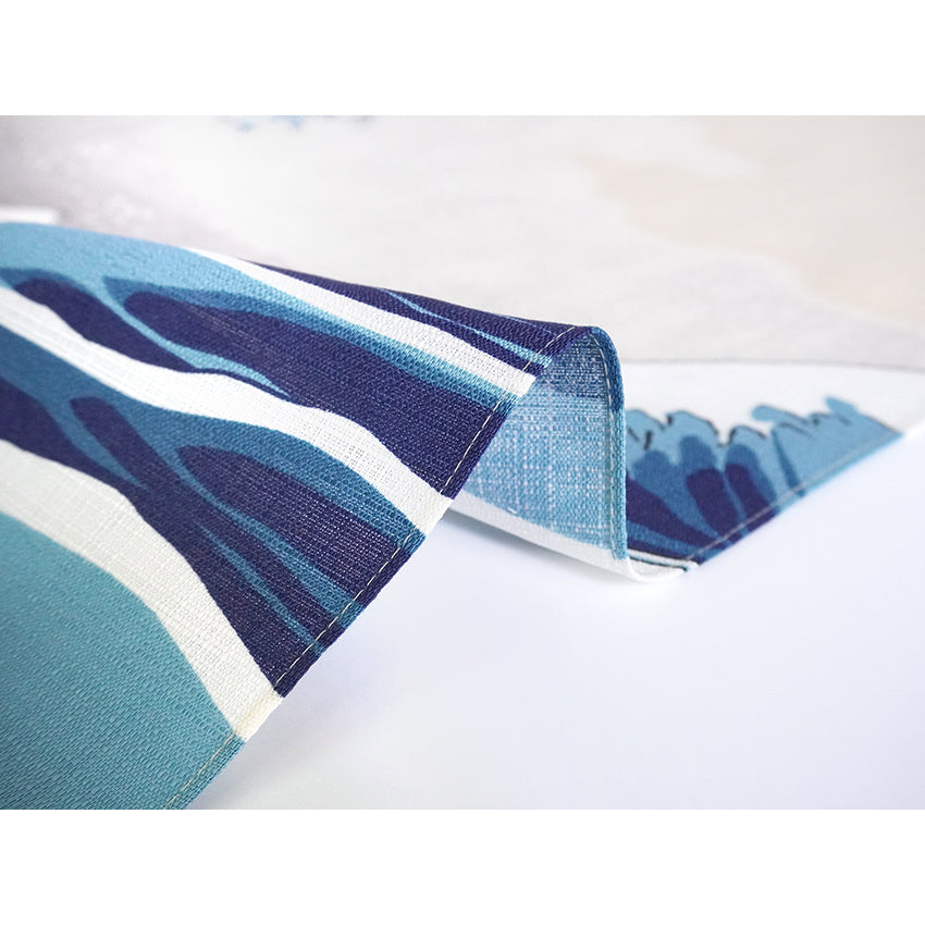 Furoshiki –japanese traditional wrapping cloth, 27.5inch, 41.0inch, cotton , Hokusai’s iconic ukiyo-e