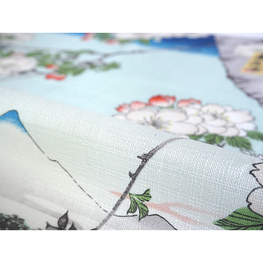 Furoshiki –japanese traditional wrapping cloth, 27.5inch, cotton , features Hiroshige’s iconic ukiyo-e