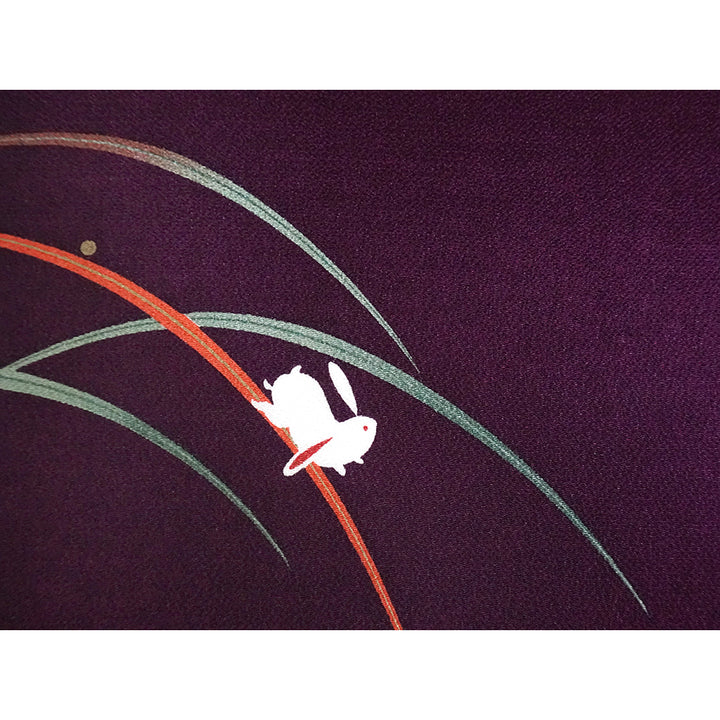 Furoshiki –japanese traditional wrapping cloth, 26.7 inch, Layon, Rabbit , Autumn Grass