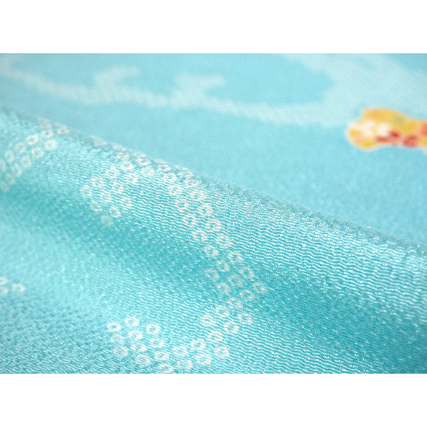 Furoshiki –japanese traditional wrapping cloth, 26.7 inch, Layon, birds riding wavesdesign