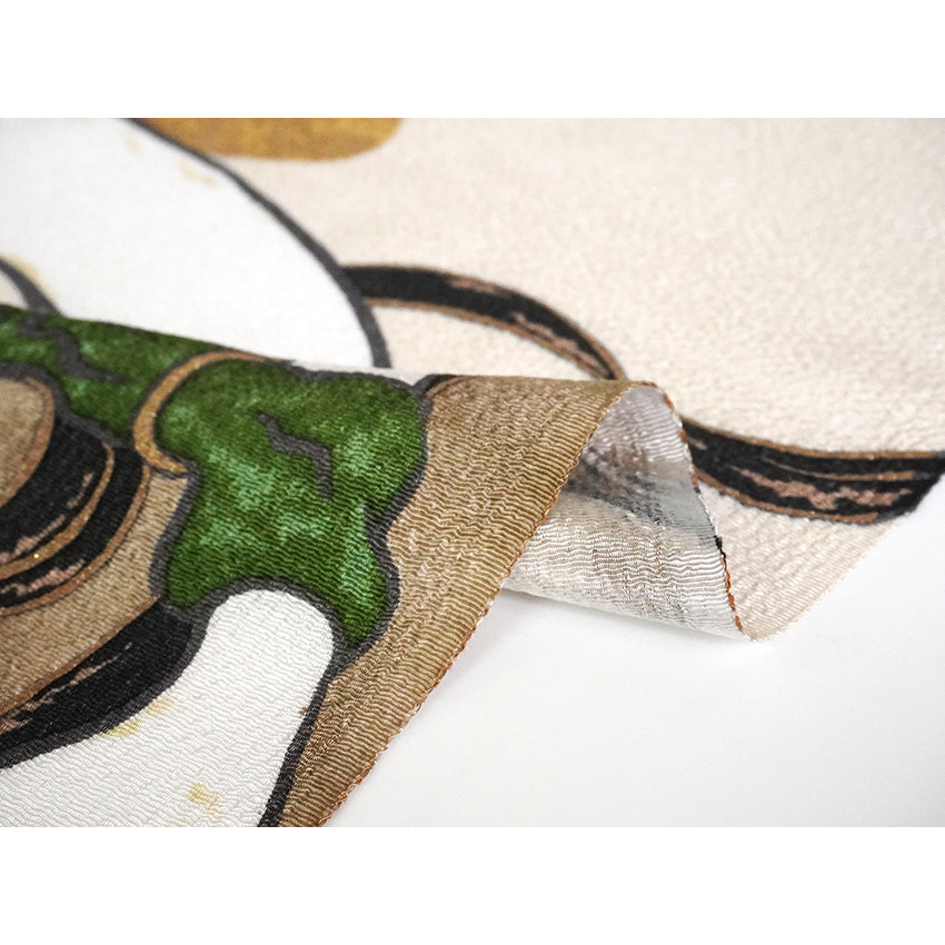 Furoshiki –japanese traditional wrapping cloth, 26.7inch, Layon, iconic Wind and Thunder Gods by Tawaraya Sotatsu