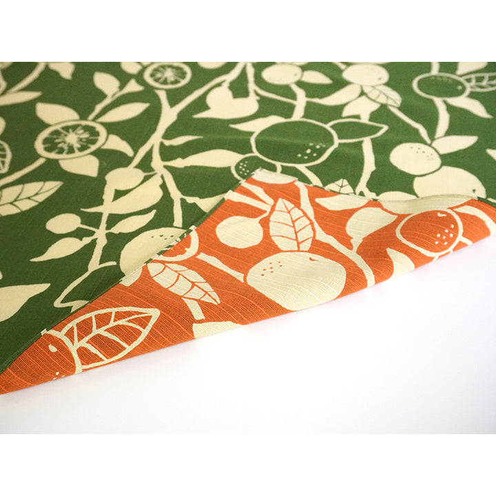 Furoshiki –japanese traditional wrapping cloth, 19.7inch, 41.3inch, cotton , vibrant botanical pattern