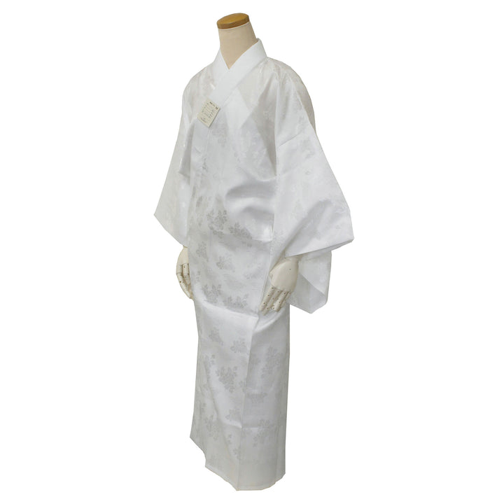 Women's Washable Nagajuban,Kimono Undergarment with Haneri White/Pink