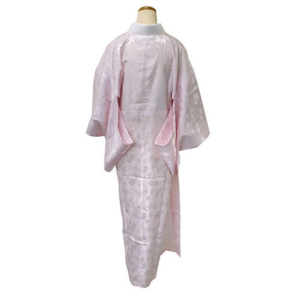 Women's Washable Nagajuban,Kimono Undergarment with Haneri White/Pink