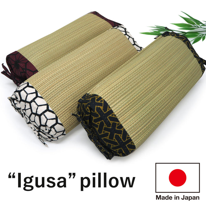 Igusa pillow 3color red,white,navy made in Japan